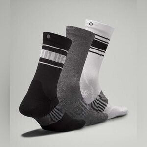 Lululemon Power Stride Crew Sock 3 Pack BNWT